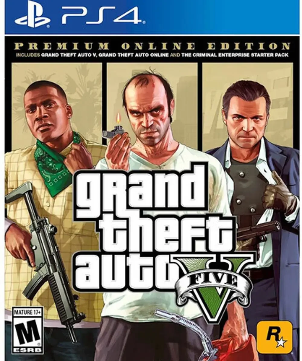 Grand Theft Auto V Premium Edition - Sony PlayStation 4 PS4 Video Game